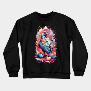 Easter Egger Chicken Crewneck Sweatshirt